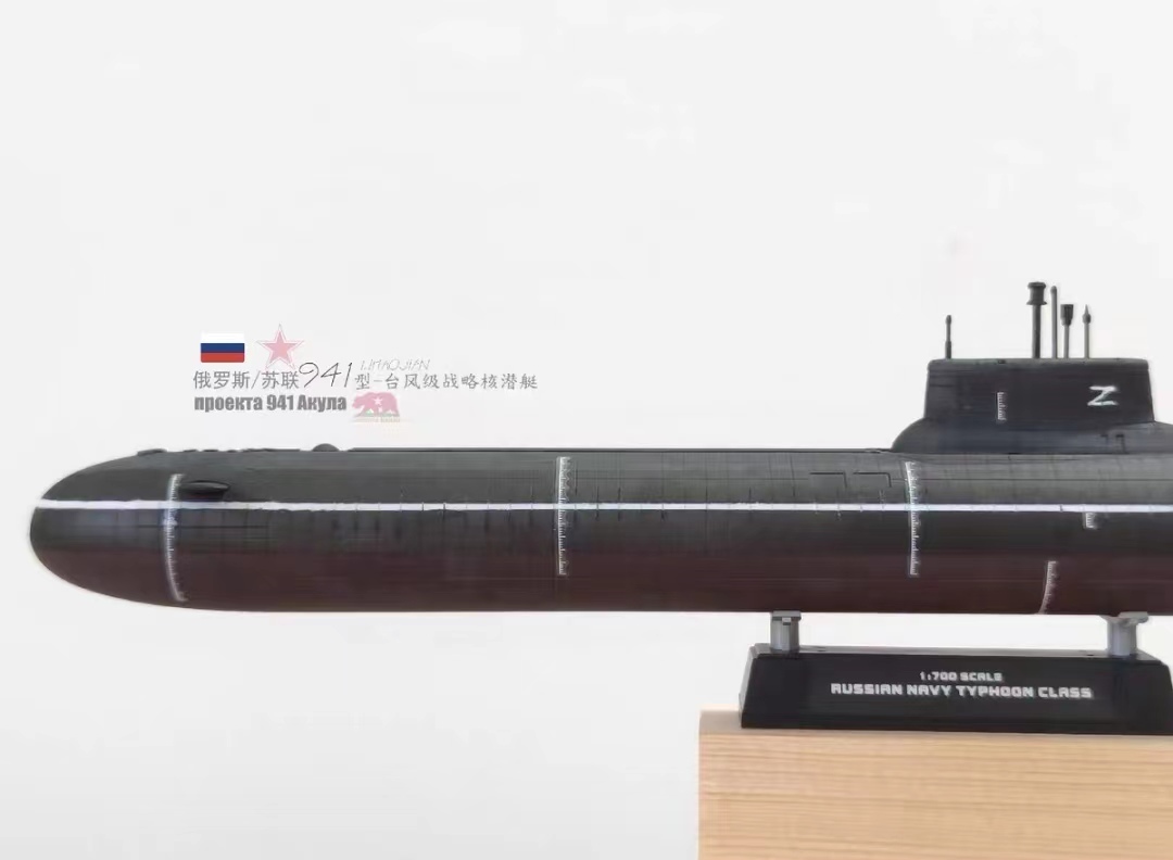 1/700 ロシア海軍 TYPHOON級 潜水艦 組立塗装済完成品_画像3