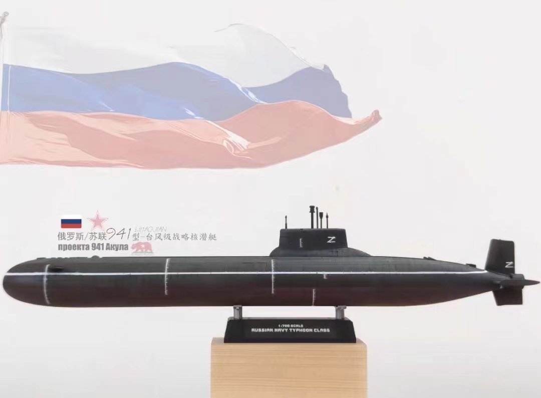 1/700 ロシア海軍 TYPHOON級 潜水艦 組立塗装済完成品_画像1