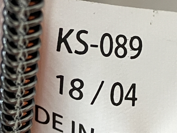 KASCO KS-089 スタンド キャディバッグ ゴルフバッグ 4分割 オレンジ ホワイト 中古 N8327849_画像10