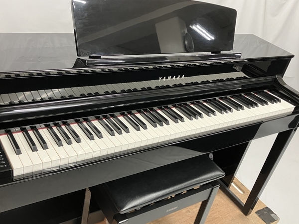 【引取限定】YAMAHA CLP-545PE Clavinova 電子ピアノ 椅子付き 88鍵盤 楽器 2015年製 クラビノーバ ヤマハ 中古 直 W8308932_画像7