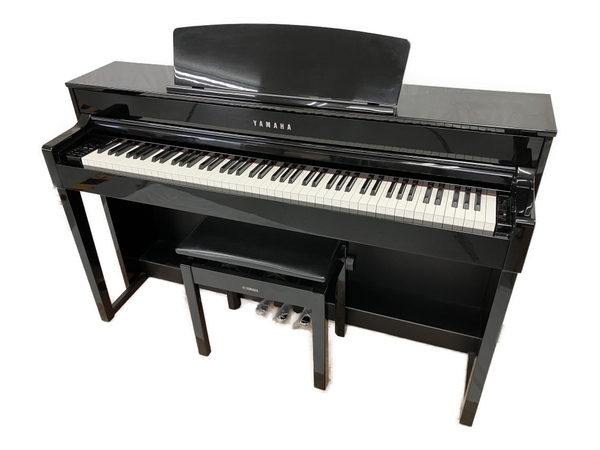【引取限定】YAMAHA CLP-545PE Clavinova 電子ピアノ 椅子付き 88鍵盤 楽器 2015年製 クラビノーバ ヤマハ 中古 直 W8308932_画像1