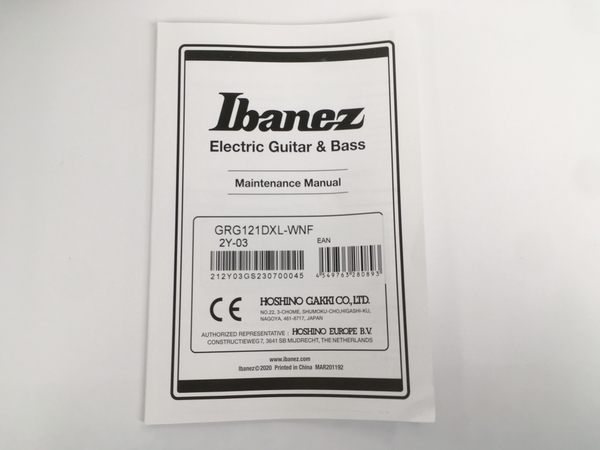 Ibanez GRG121DXL-WNF GIO エレキギター 左利き用 ケース付 中古 Y8324256_画像3