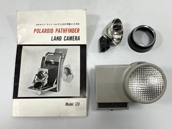 POLAROID PATHFINDER LAND CAMERA 120 ポラロイド f=127mm 1:4.7 ジャンク H8333352_画像2