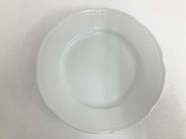 Richard Ginori ベッキオホワイト プレート 4枚 セット 食器 皿 リチャード ジノリ 中古 O8343686_画像3