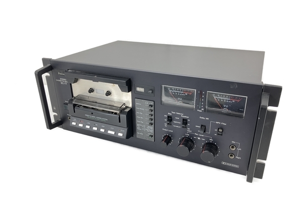 SANSUI SC-77 カセットデッキ サンスイ ステレオ オーディオ 音響機材 ジャンク W8296995_画像1
