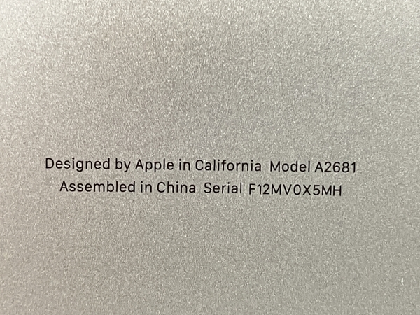 Apple MacBook Air M2 2022 13.6インチ ノート PC 8GB SSD 256GB Monterey 中古 良好 T8331539_画像9