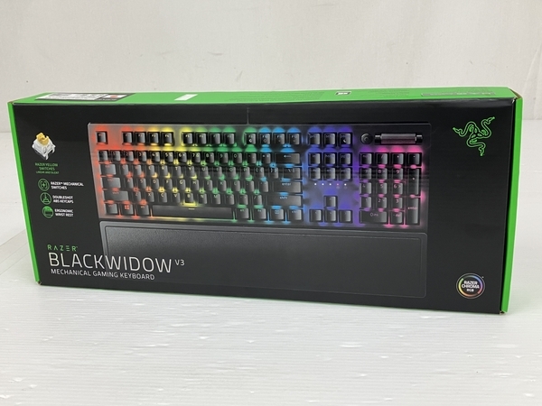 Razer BlackWidow V3 JP Yellow Switch RZ03-0354 ゲーミング キーボード PC周辺機器 中古 O8353174_画像3