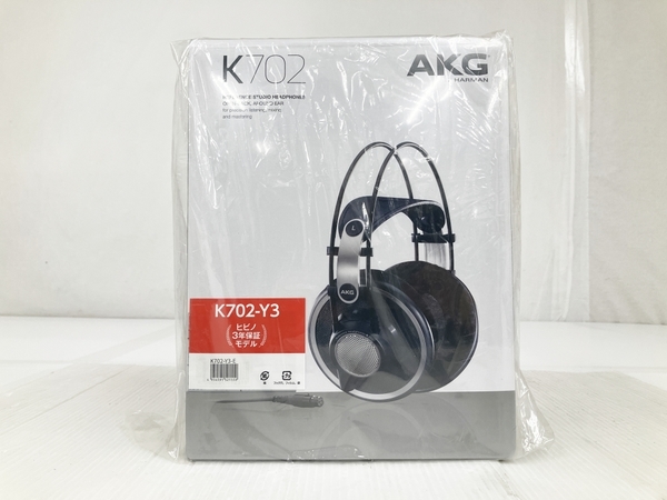 AKG byHARMAN K702-Y3-E オープン型 オーバーイヤー スタジオヘッドホン 有線 片出し アーカーゲー 未使用 O7855011_画像1