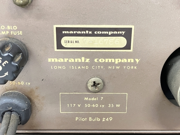 Marantz Model7 コントロールアンプ オーディオ Model-7 ジャンク T8379983_画像7