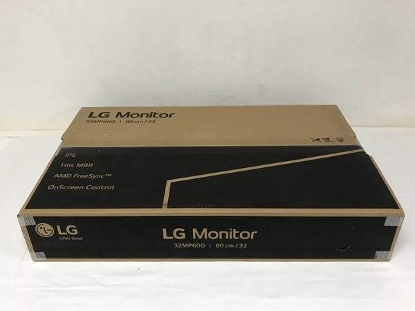 LG 32MP60G-B 液晶 ディスプレイ 31.5インチ フル HD モニター 映像 機器 家電 未開封 未使用 F8373436_画像1