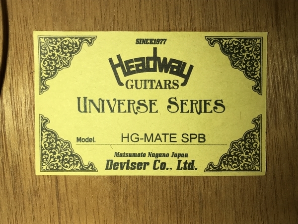 HEADWAY HG-MATE SPB エレアコ ヘッドウェイ 弦楽器 楽器 ソフトケース 付き 趣味 ジャンク F8376564_画像9