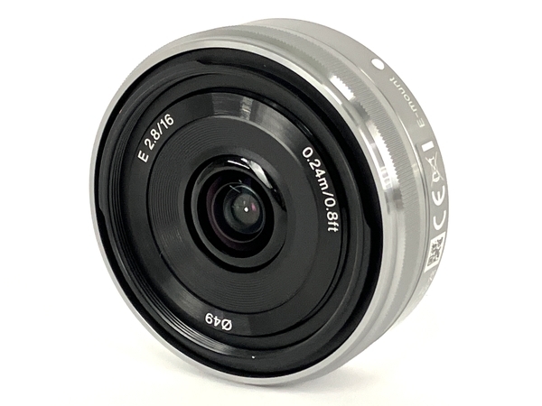 SONY ソニー SEL16F28 16mm F2.8 Eマウント カメラ 薄型広角 レンズ 中古 Y8380628_画像1
