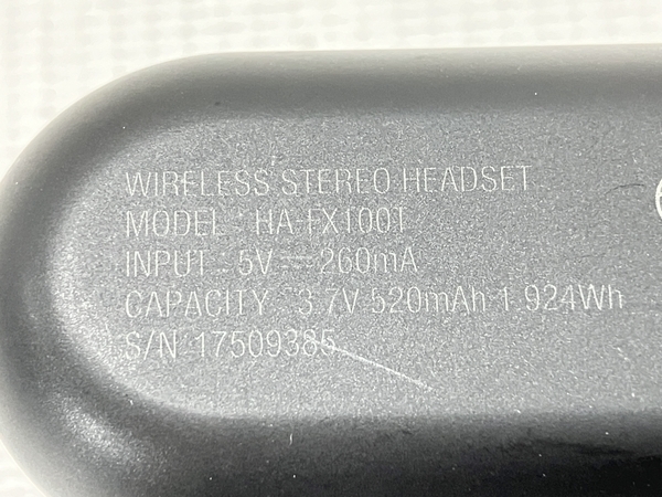 Victor HA-FX100T ワイヤレス ステレオ ヘッドセット イヤホン ビクター 音響機材 訳有 W8388637_画像8