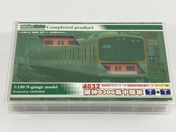 グリーンマックス 4032 阪神電鉄 9300系 増結用 中間車 2両セット Nゲージ 鉄道模型 中古 N8372337_画像2