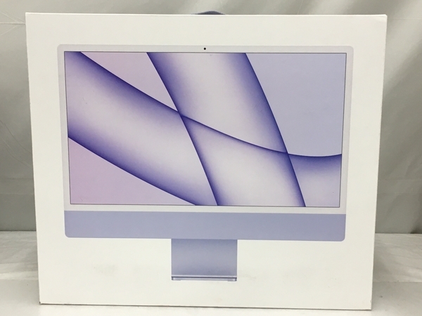 Apple iMac 2021 M1 一体型 PC 24インチ C02G11CCQ6XF 8GB SSD256GB パープル Ventura 中古 美品 T8340808_画像3