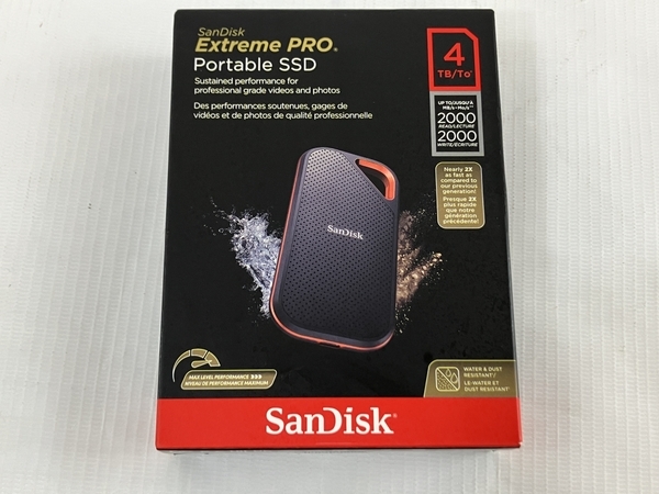 SanDisk Extreme PRO Portable SSD 外付け 4TB エクストリームプロ ポータブルSSD 未使用 N8383298_画像2