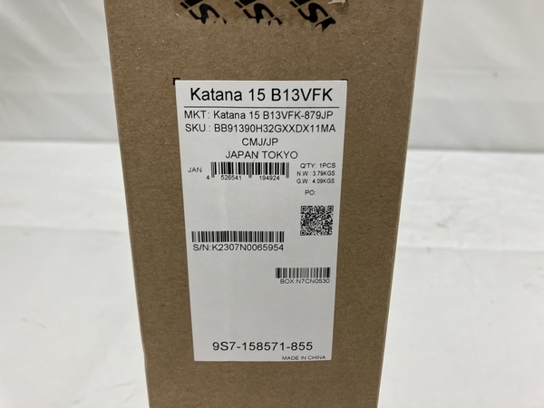 MSI Katana 15 B13VFK ゲーミング ノート パソコン i9-13900H 32GB SSD 1TB RTX 4060 15.6インチ 165Hz Win11 中古 良好 T8293813_画像4