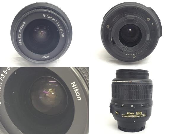 Nikon D5000 AF-S NIKKOR 35mm 1:1.8G 18-55mm 1:3.5-5.6G 55-200mm 1:4-5.6G レンズ三本セット ジャンク G8395173_画像7