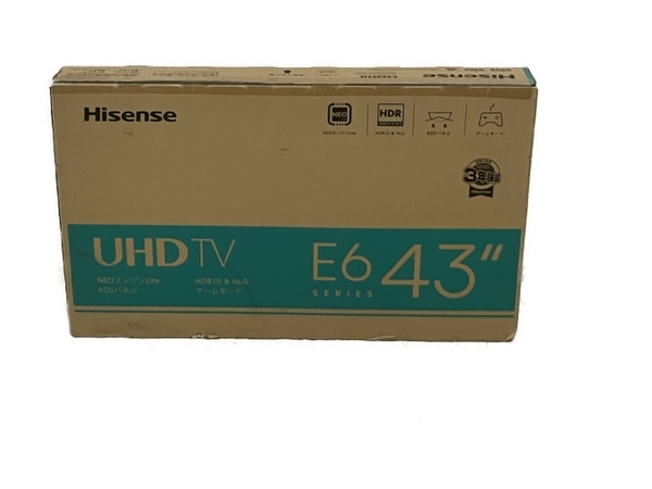 プレゼントを選ぼう！ 43V型 43E6G 【引取限定】Hisense ハイセンス S8403021 直 未使用 2023年製 4K内蔵液晶テレビ 液晶