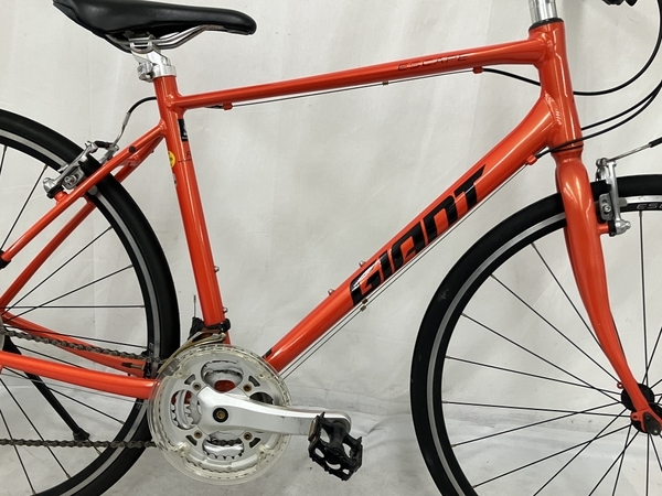 GIANT ESCAPE R3 microSHIFT クロスバイク Mサイズ レッドオレンジ ジャイアント エスケープ 自転車 サイクリング 中古 W8282106_画像4