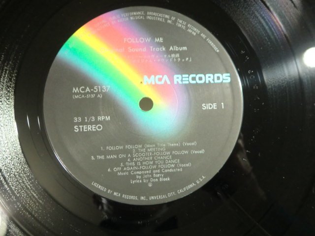 (QC)[ what point also same postage LP/ record / with belt /fo low *mi-/ MCA-5137 John * Bally (MCA)