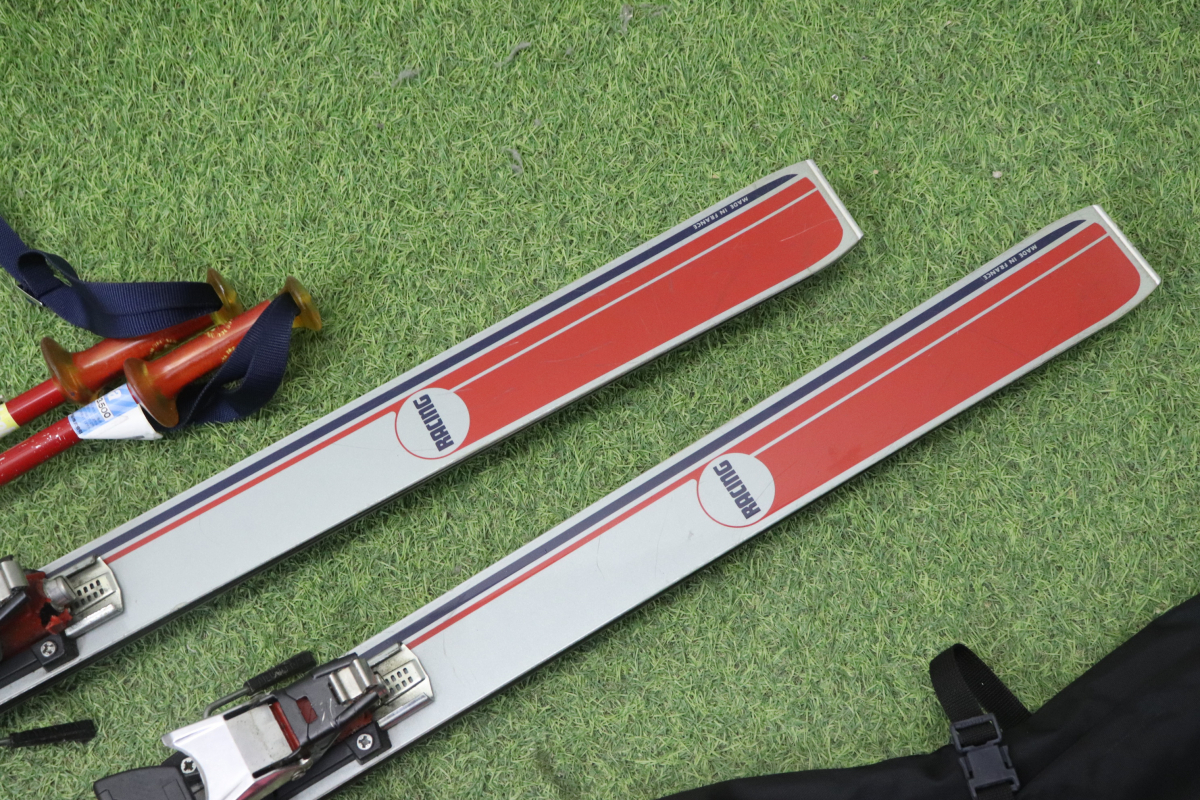 ROSSINOL ロシニョール RACING レーシング スキー板 全長約172cm ストック カバー付き 004FUMN89_画像4
