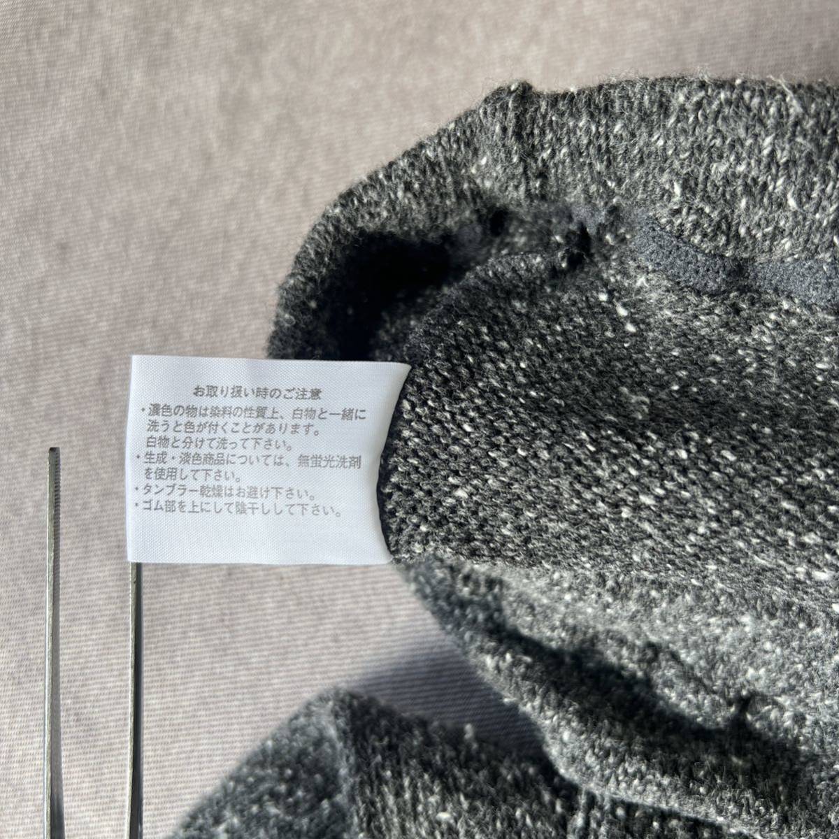【送料込】冬素材ニットスパッツ長い丈後ろマチ付き012 M~Ｌサイズ 日本製_画像6