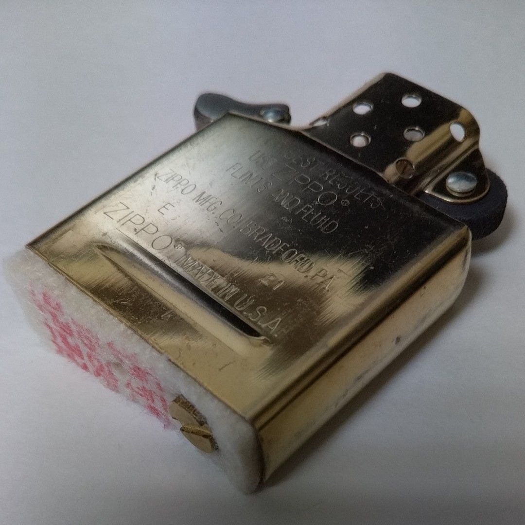 ZIPPO GOLD INSIDE UNIT REGULAR SIZE インサイドユニット 純正ゴールドインナー