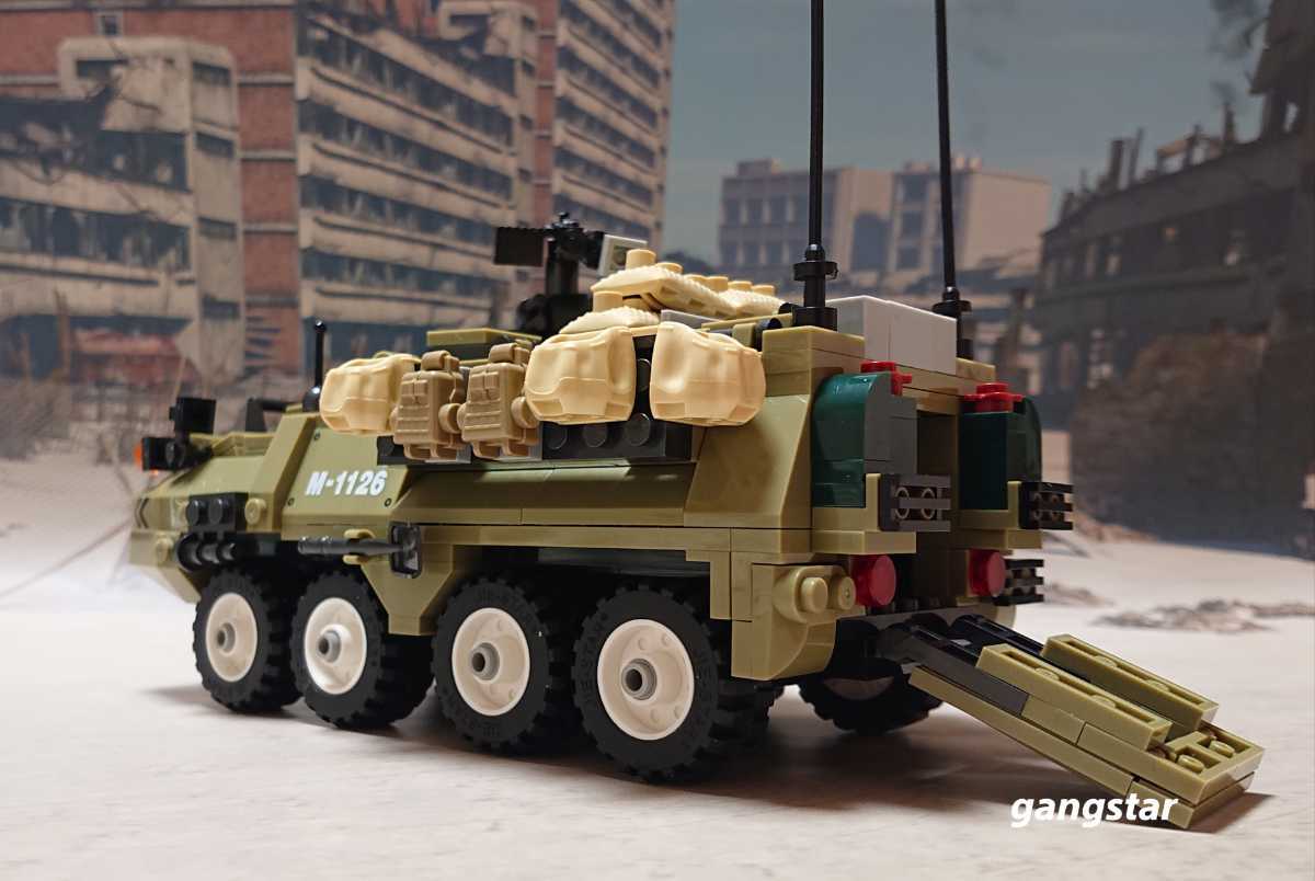 【国内発送 レゴ互換】M1126 ストライカー装甲車 ミリタリーブロック模型_画像5