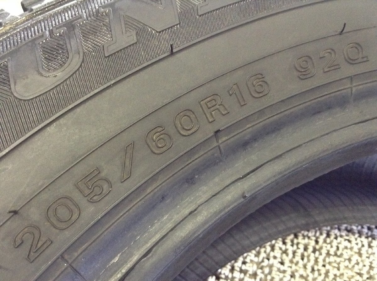 ダンロップ ウインターマックス02 WM02 205/60R16 2本 2021年製 1871 スタッドレスタイヤ (沖縄県・離島は発送不可)_画像6