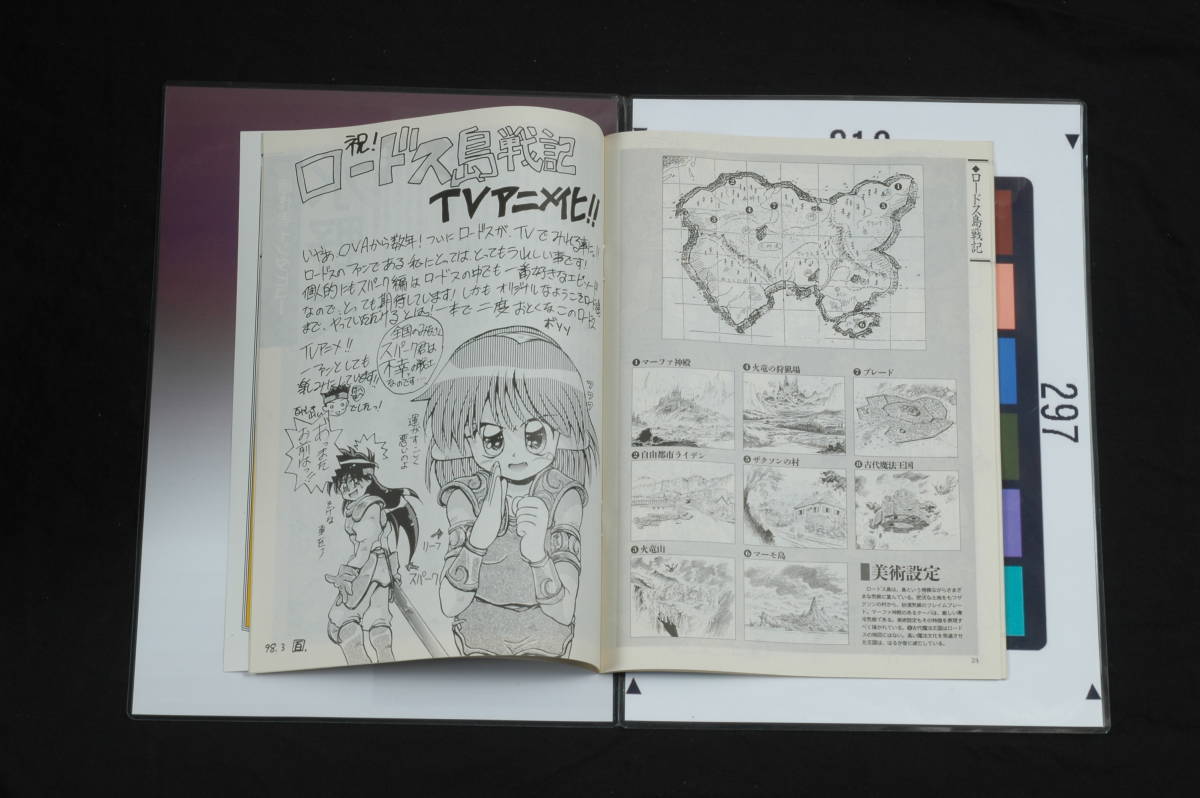 [Delivery Free]1995s Newtype Appendix Record of Lodoss War Navigate book ロードス島戦記ナビゲートブック[tag1111]_画像6