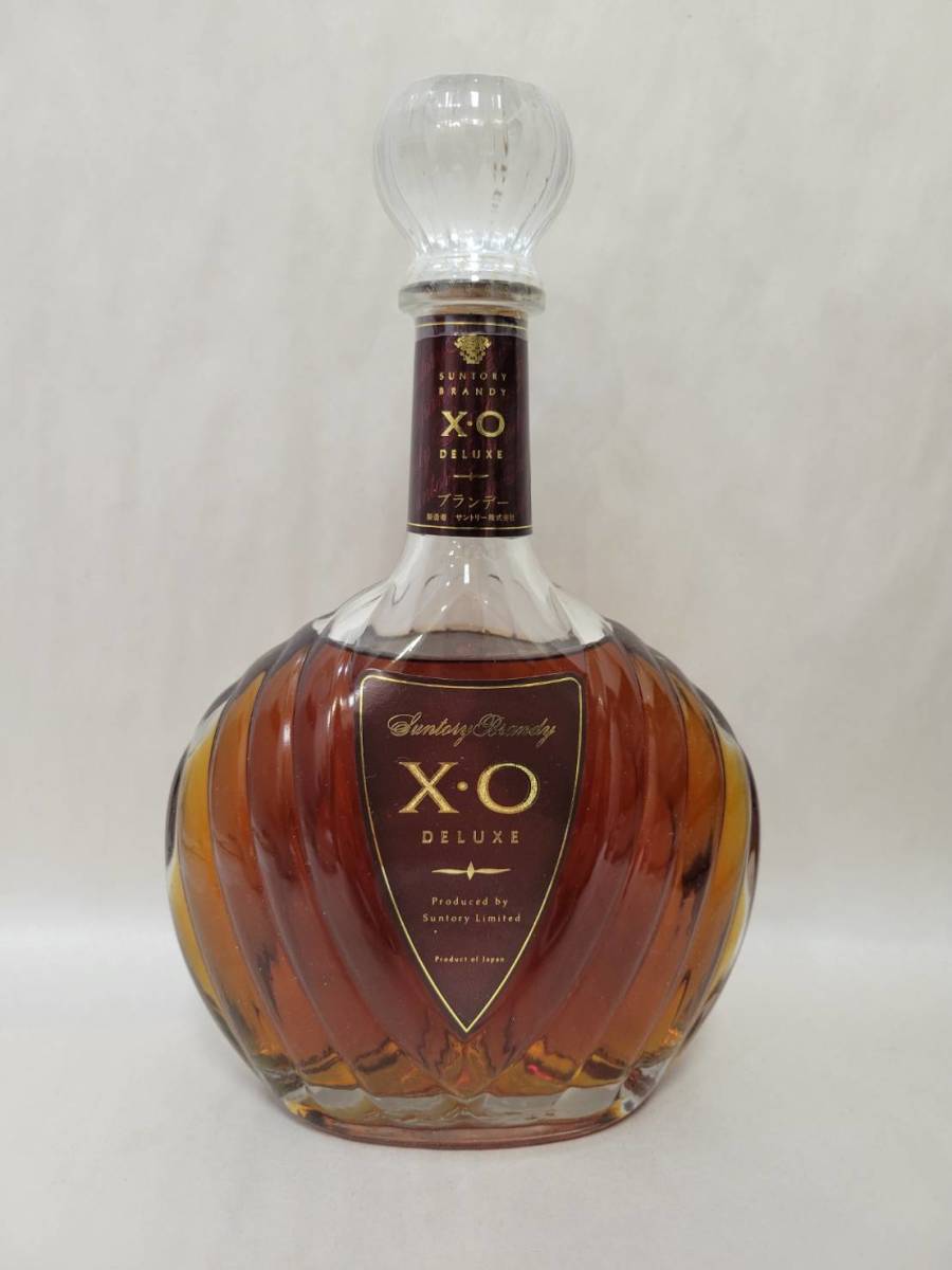 【MSO-3731FH】1円スタート SUNTORY サントリー ブランデー X・Oデラックス 700ml 40% 未開封 箱付き 洋酒 古酒 お酒 長期保管品 国産_画像2