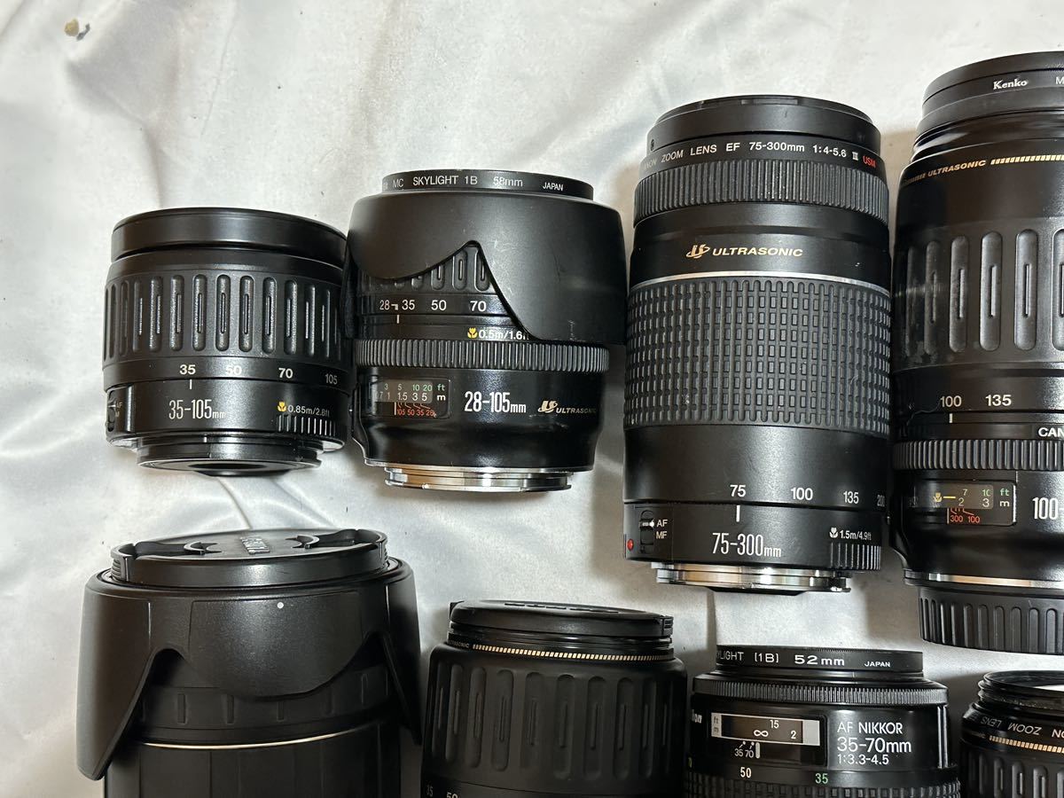 リ★ジャンク品 レンズ TAMURON 28-300mm Canon EF75-300mm EF100-300mm EF28-105mm EF35-135mm FD50mm Minolta Nikon_画像2