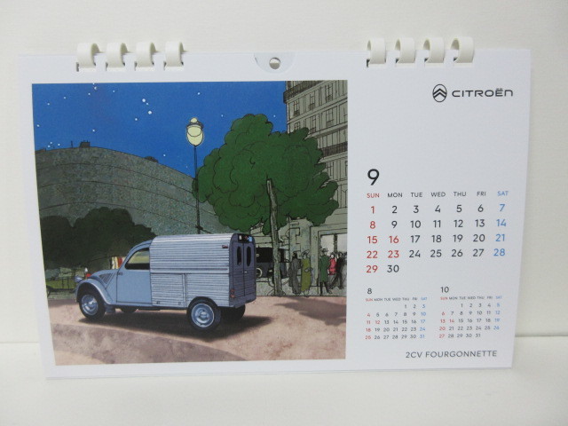 ★超レア稀少★シトロエン CITROEN★２０２４年卓上カレンダー★新品・未使用品★クリックポスト送料１８５円★_画像7