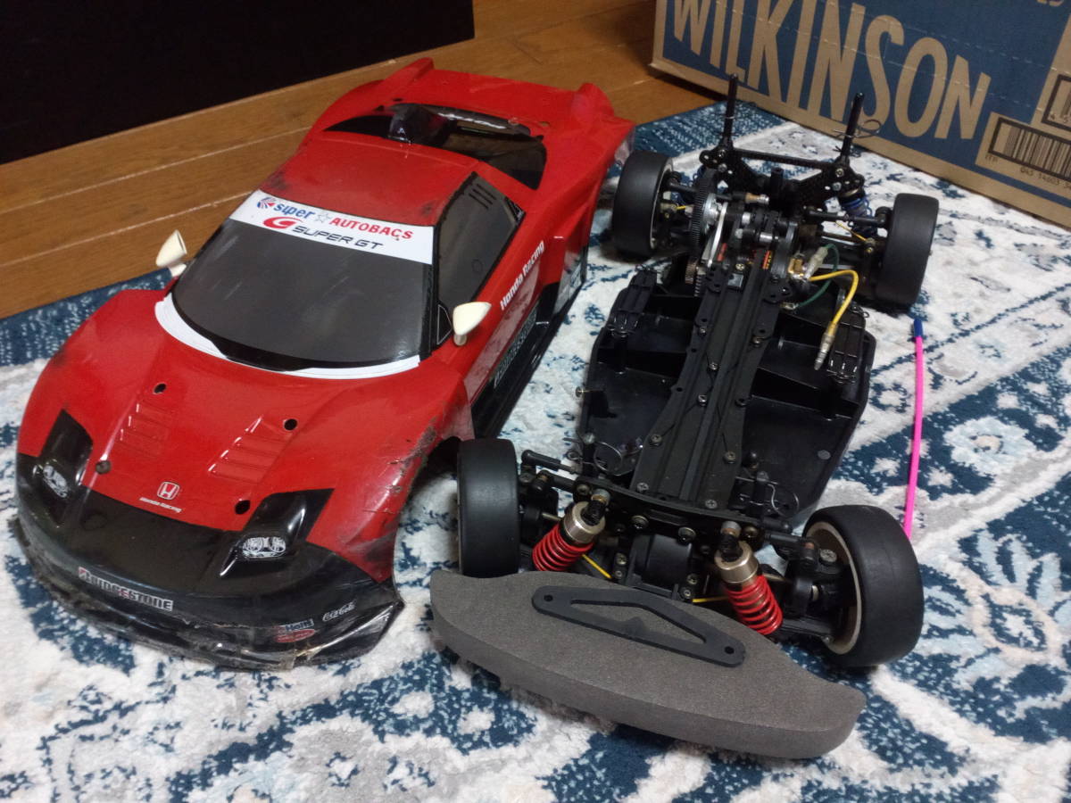 タミヤ製TA04フルベアオプション仕様+NSXボディーセット_画像1