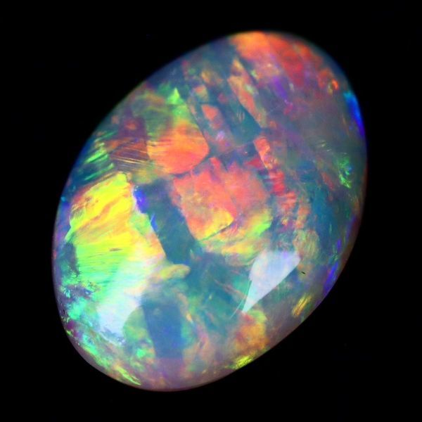 1.595ct 天然ホワイトオパール オーストラリア 最高品質 遊色抜群 〔Australia White opal jewelry natural ナチュラル loose ルース〕_画像1