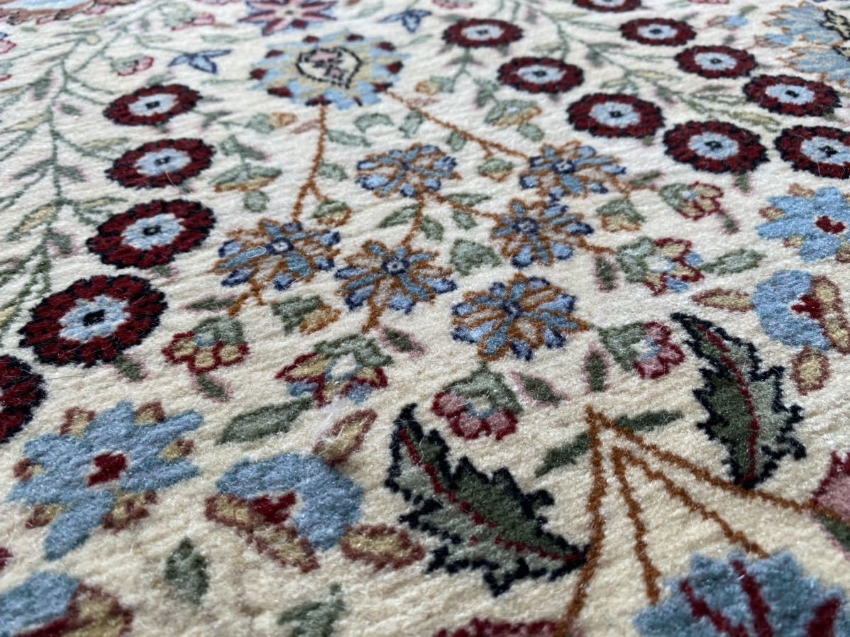 トルコが誇るへレケ絨毯新品未使用品/HEREKE織込有/シュメル工房タグ付最高特別ランク/素晴らしい宝石の様な絨毯/素晴らしい一生ものの絨毯_画像9