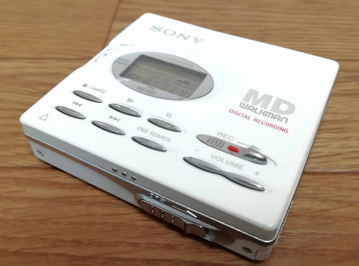 ＜1209H-LPL＞SONY ソニー【MDウォークマン MZ-R91】 ポータブルMDレコーダー【動作品】_画像2