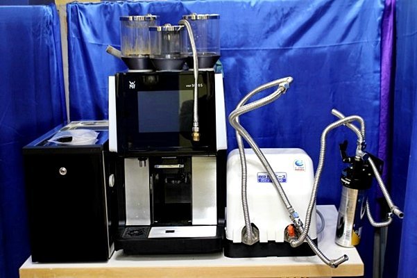 WMF コーヒーマシン コーヒーメーカー WMF5000S+ミルククーラー+加圧ポンプ±浄水器一式 単相200V エスプレッソ 業務用 48253Y