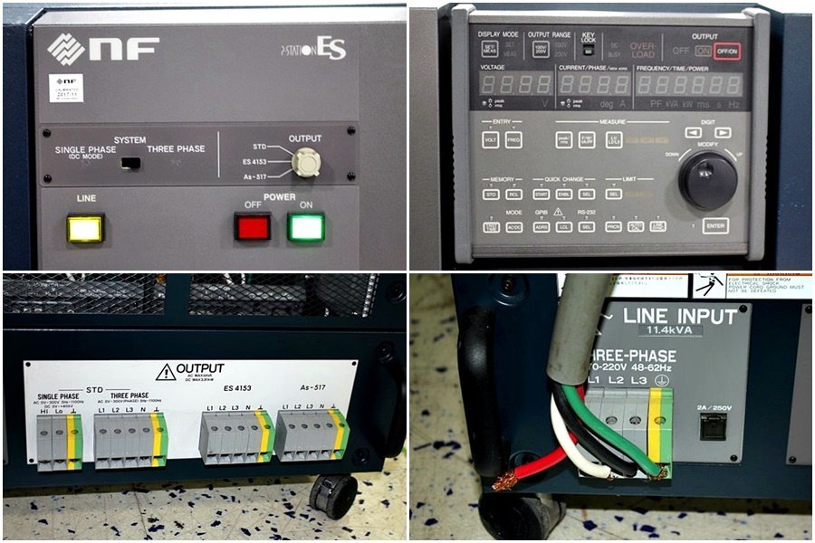 【引取限定】NF回路設計 プログラマブル交流電源 ES2000U/ES2000P×2)&リファレンスインピーダンスネットワーク ES4153一式エヌエフ 47982Yの画像5