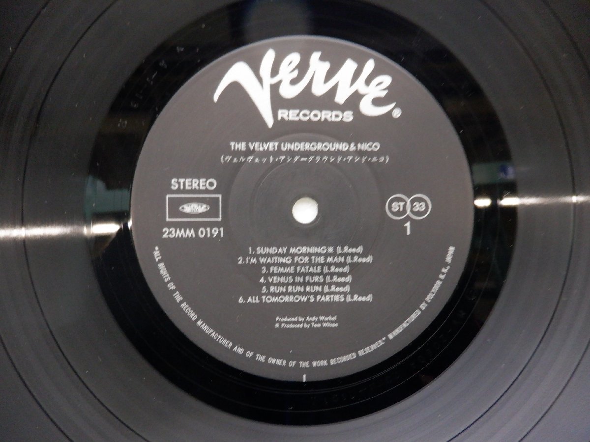 The Velvet Underground(ヴェルヴェット・アンダーグラウンド)「The Velvet Underground & Nico」LP/Verve Records(23MM 0191)_画像3
