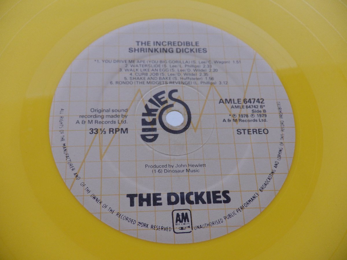 Dickies /The Dickies「The Incredible Shrinking Dickies」LP（12インチ）/A&M Records(AMLE 64742)/洋楽ロック_画像2