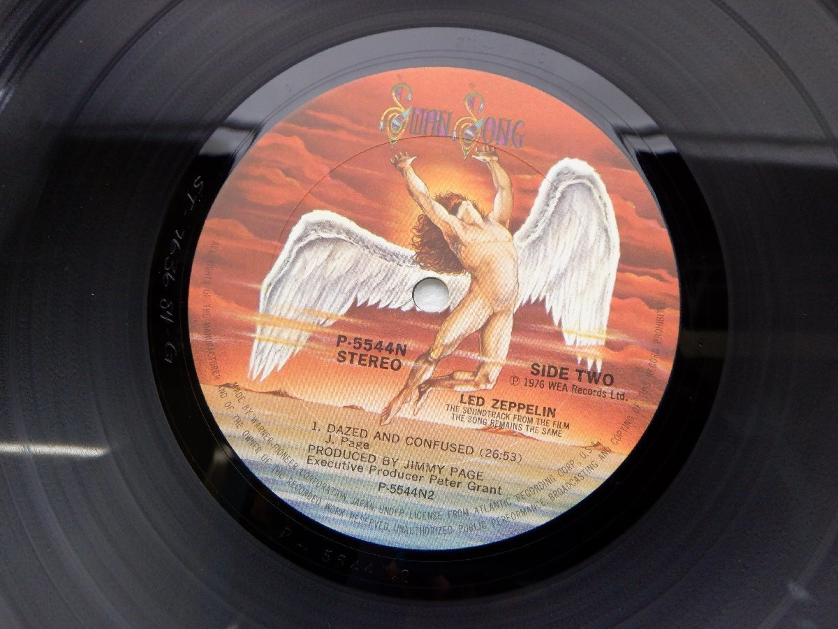 【国内盤】Led Zeppelin「The Soundtrack From The Film The Song Remains The Same」LP/Swan Song(P-5544～5N)_画像2