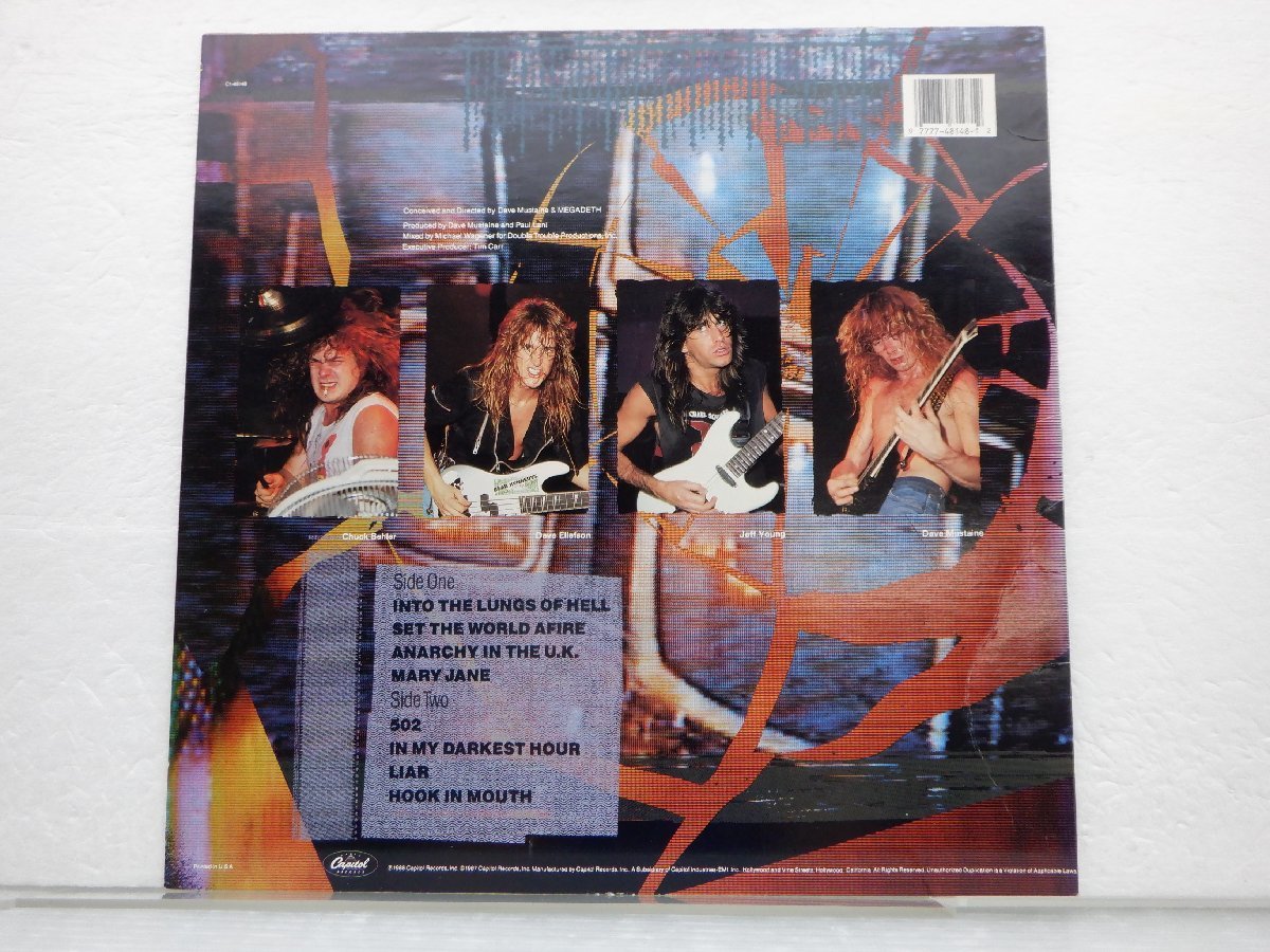 Megadeth「So Far So Good... So What!」LP（12インチ）/Capitol Records(C1-48148)/洋楽ロック_画像2