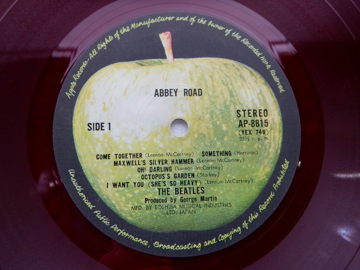 The Beatles(ビートルズ)「Abbey Road(アビー・ロード)」LP（12インチ）/Apple Records(AP-8815)/洋楽ロック_画像2