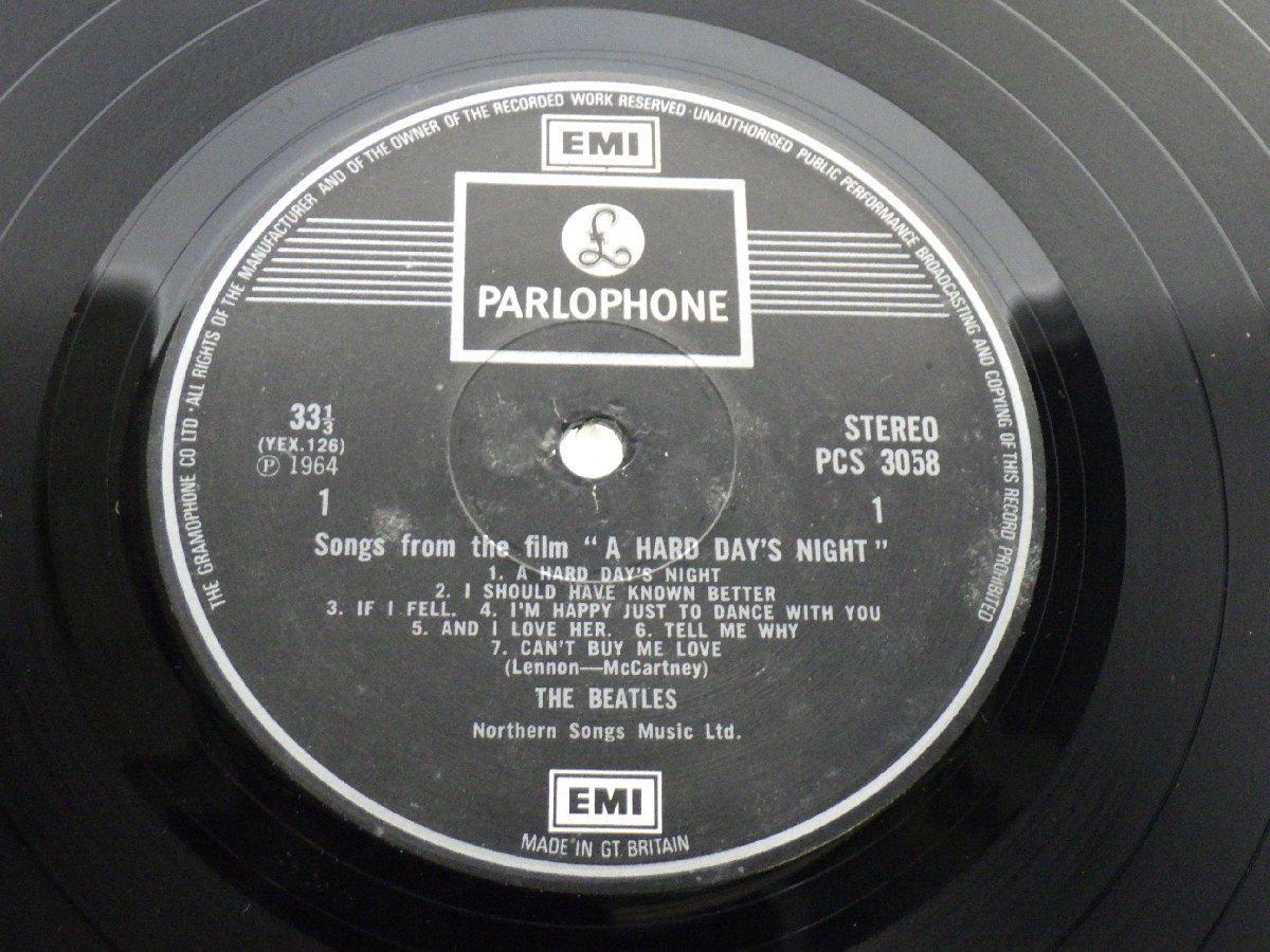 The Beatles(ビートルズ)「A Hard Day's Night(ハード・デイズ・ナイト)」LP（12インチ）/Parlophone(PCS 3058)/ロック_画像2