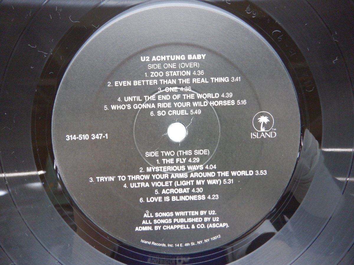 U2「Achtung Baby」LP（12インチ）/Island Records(314-510 347-1)/洋楽ポップス_画像3