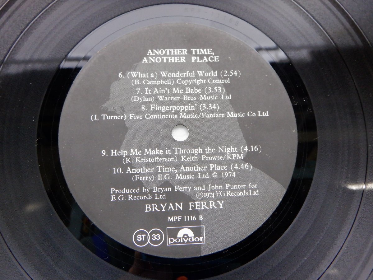 Bryan Ferry(ブライアン・フェリイ)「Another Time Another Place(いつか、どこかで)」LP（12インチ）/Polydor(MPF 1116)/ロック_画像2