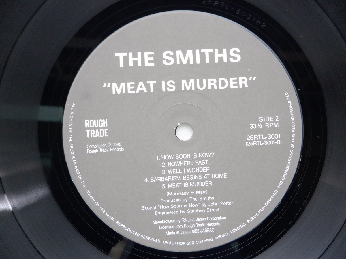 The Smiths(ザ・スミス)「Meat Is Murder(ミート・イズ・マーダー)」LP（12インチ）/Rough Trade(25RTL-3001)/ロック_画像3