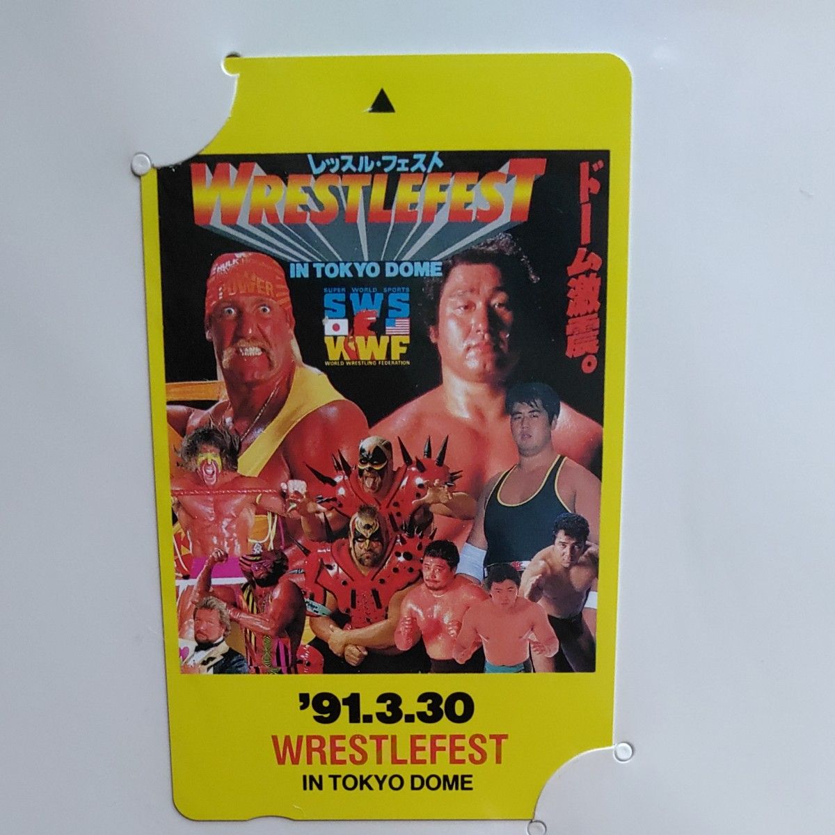 プロレス　レッスル・フェスト　SWS テレカ　 テレホンカード　未使用中古品